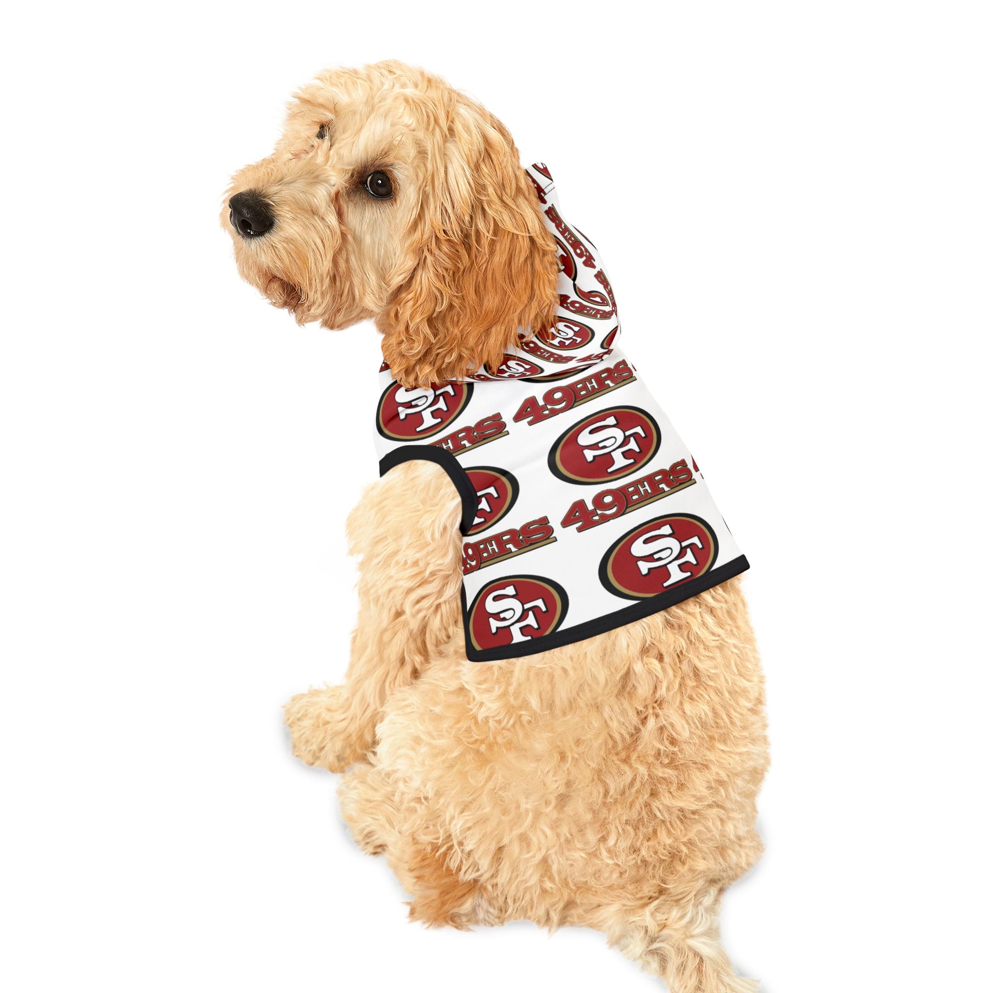 49ers Pet Hoodie (White)