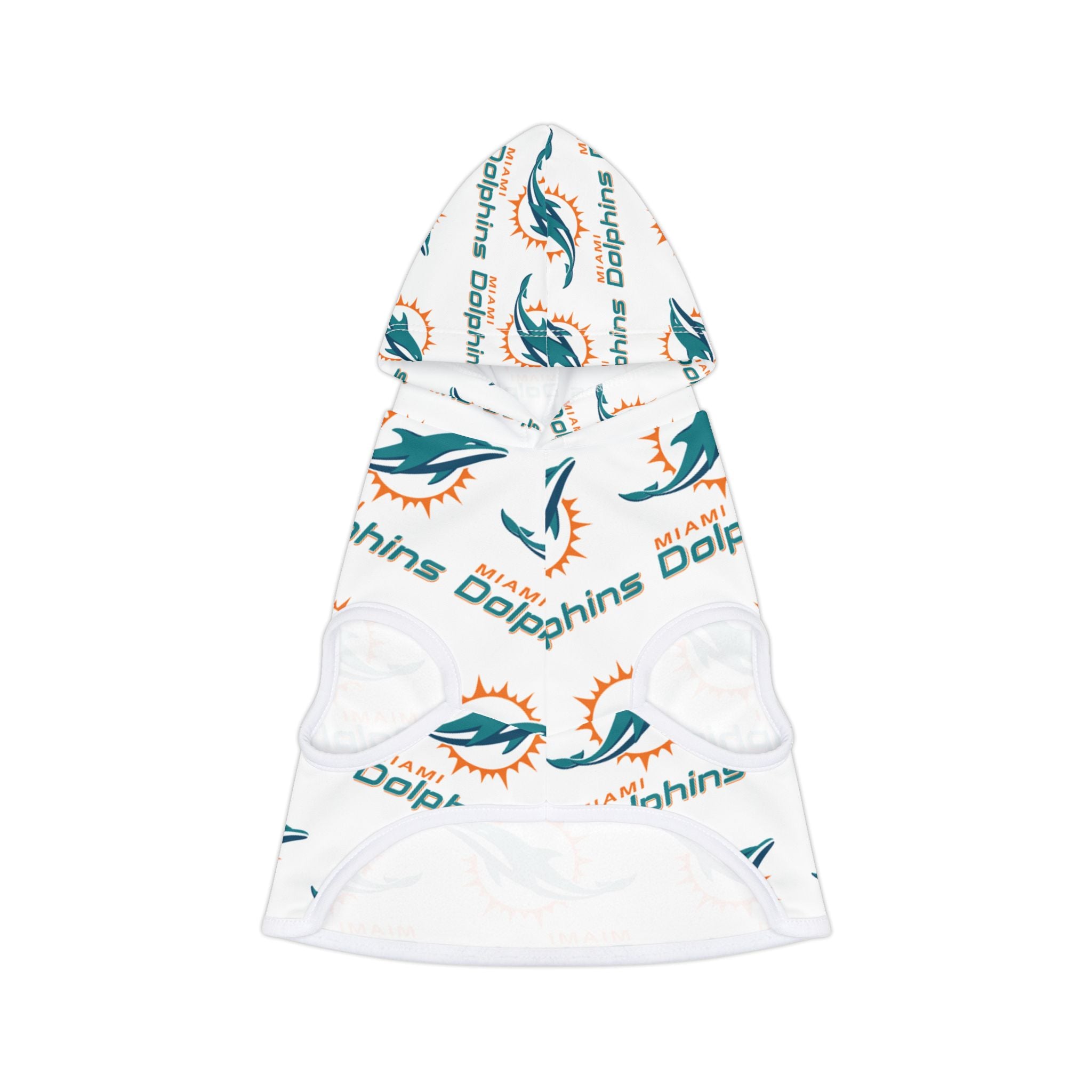 Miami Dolphins Pet Hoodie (White)