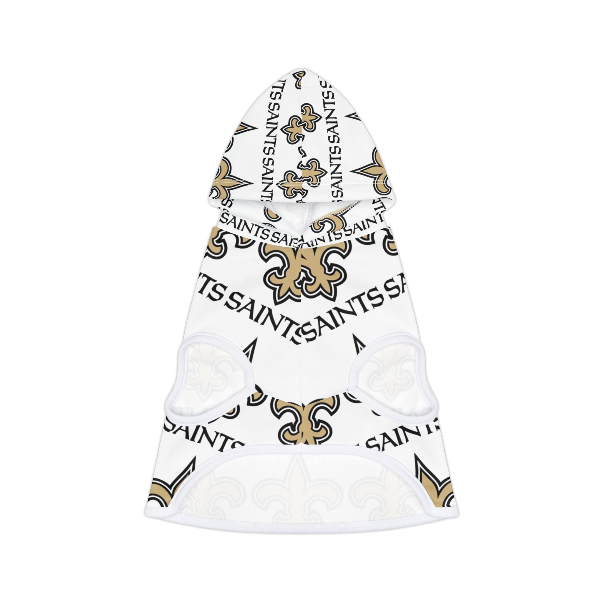 NFL Saints Pet Hoodie (White)