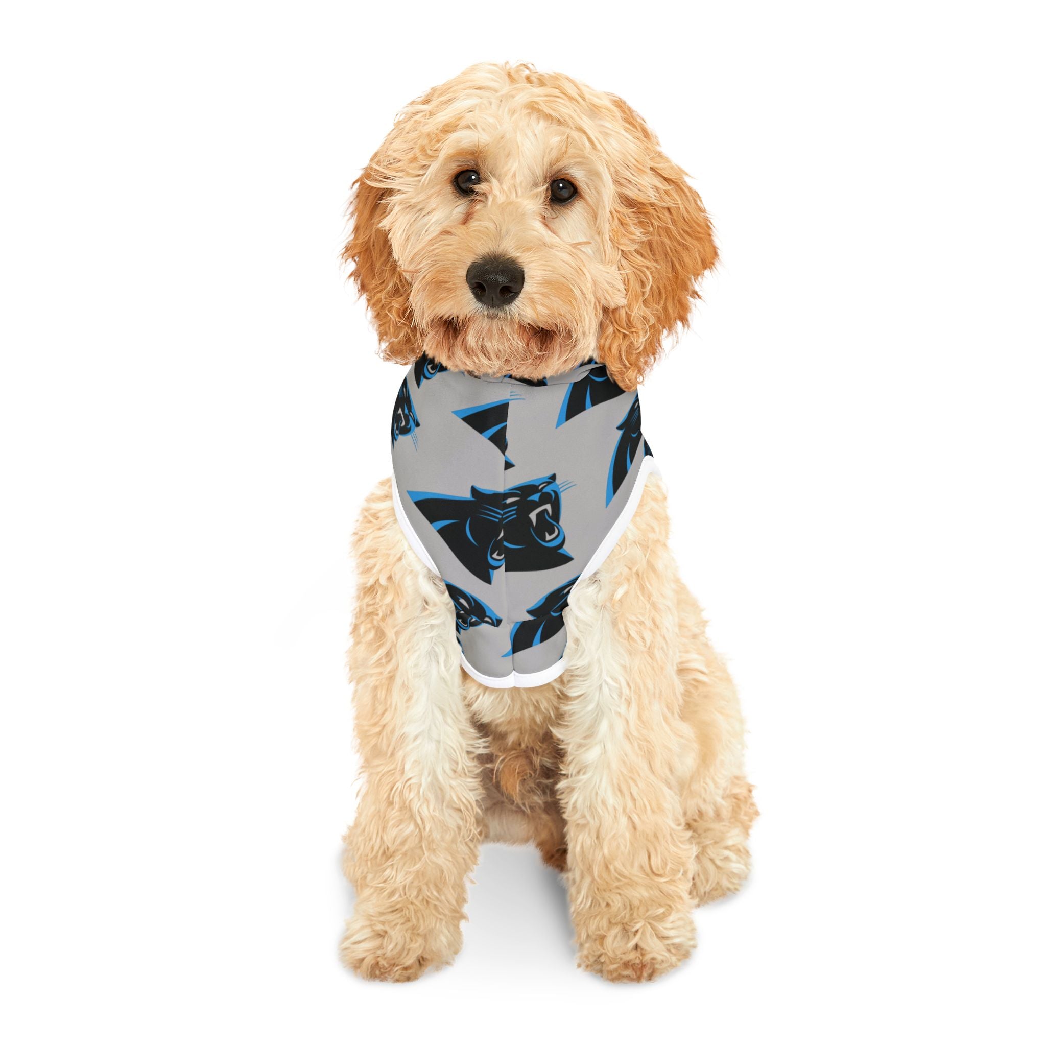 NC Panthers Pet Hoodie (Grey)