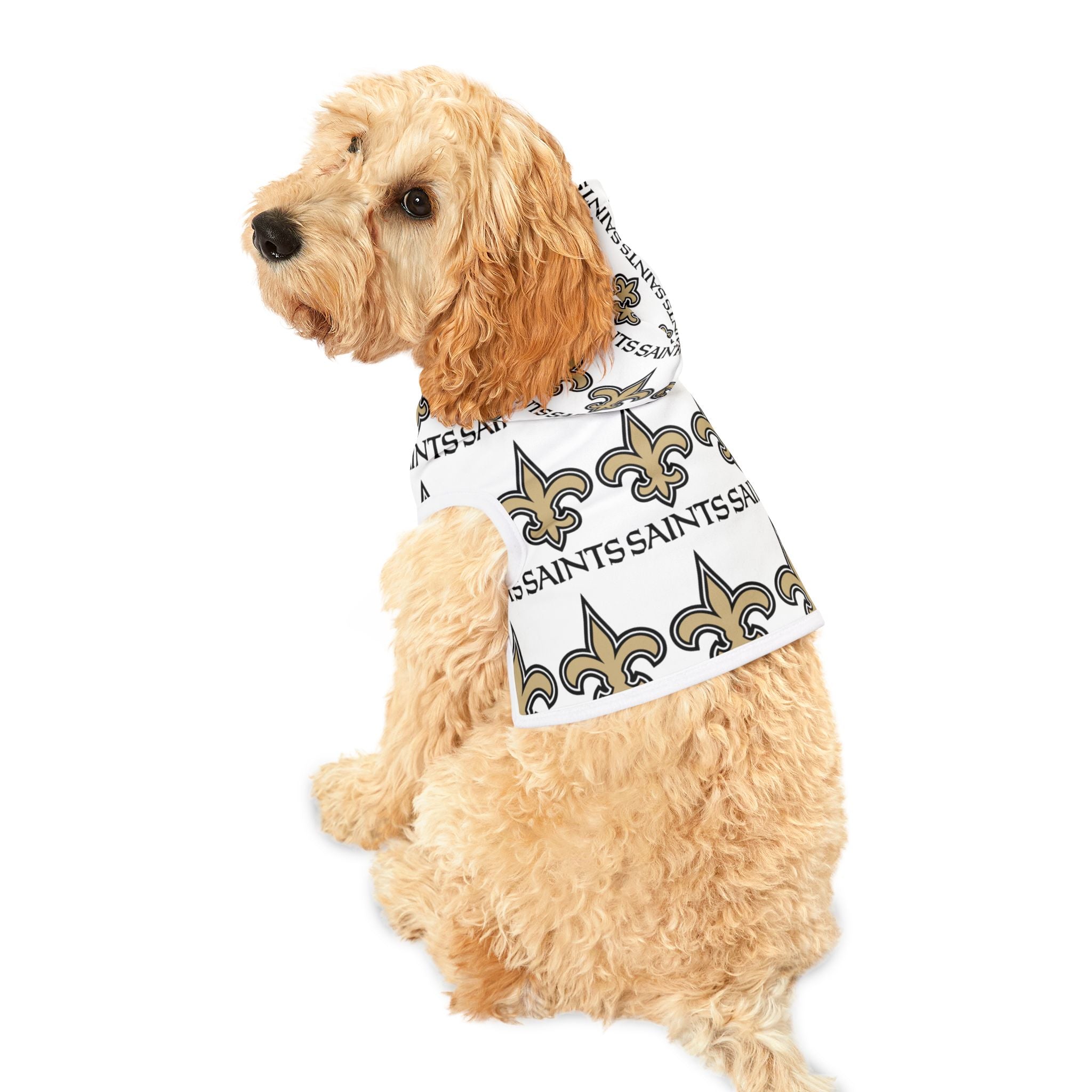 NFL Saints Pet Hoodie (White)