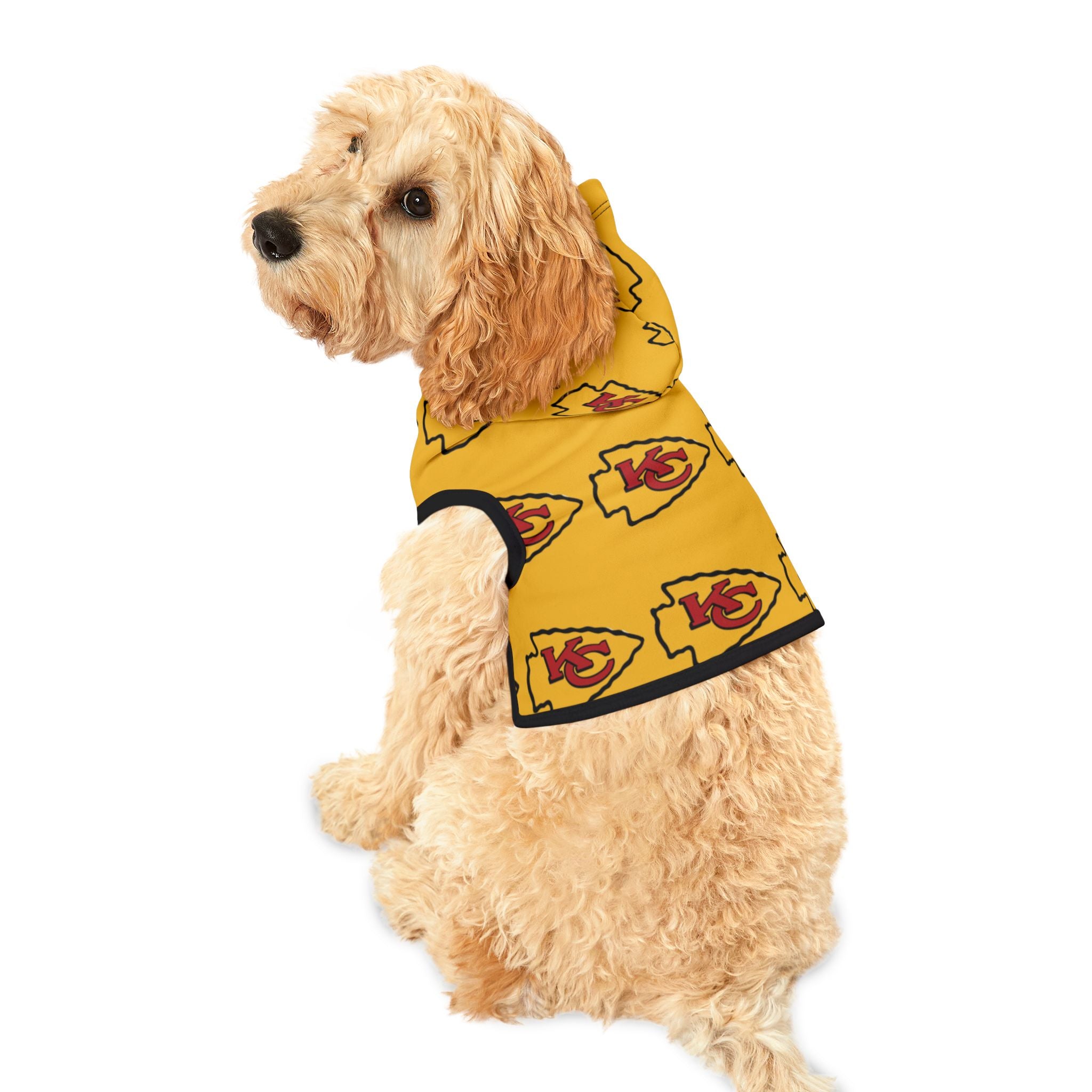 Kansas City Chiefs Pet Hoodie (Yellow)