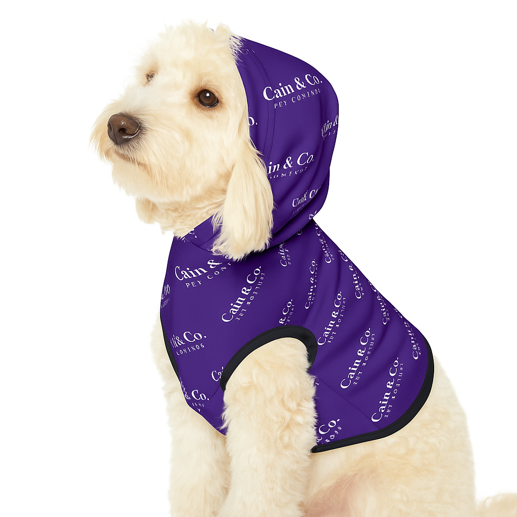 Purple & White Cain & Co. Hoodie