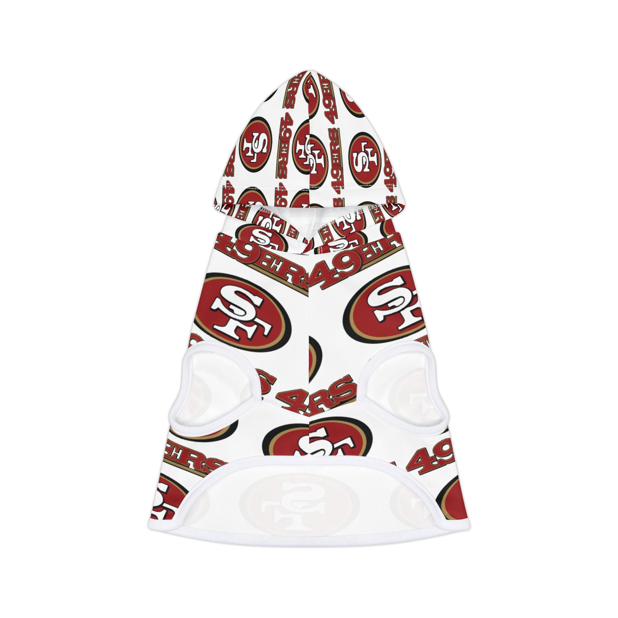 49ers Pet Hoodie (White)