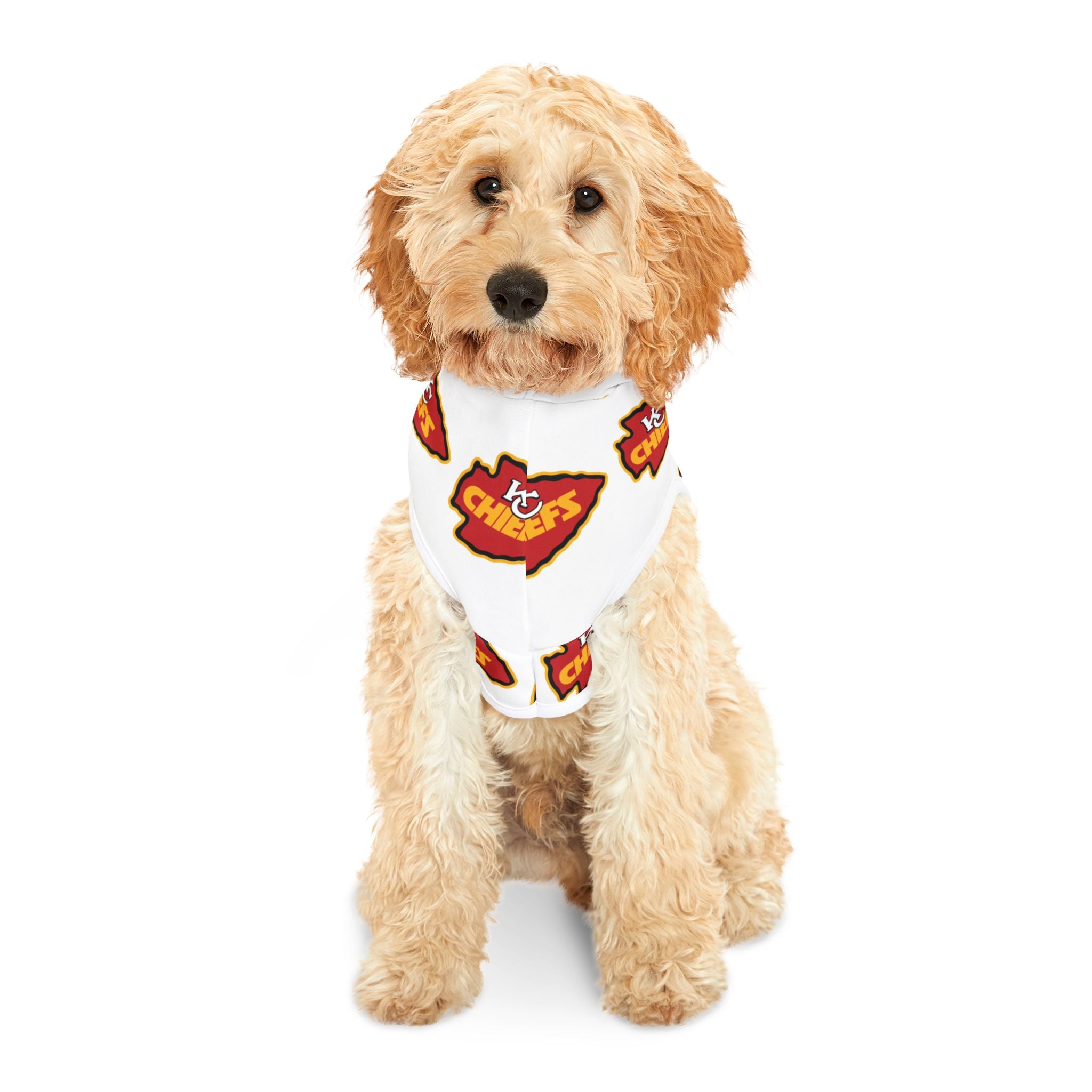 Kansas City Chiefs Pet Hoodie (White)