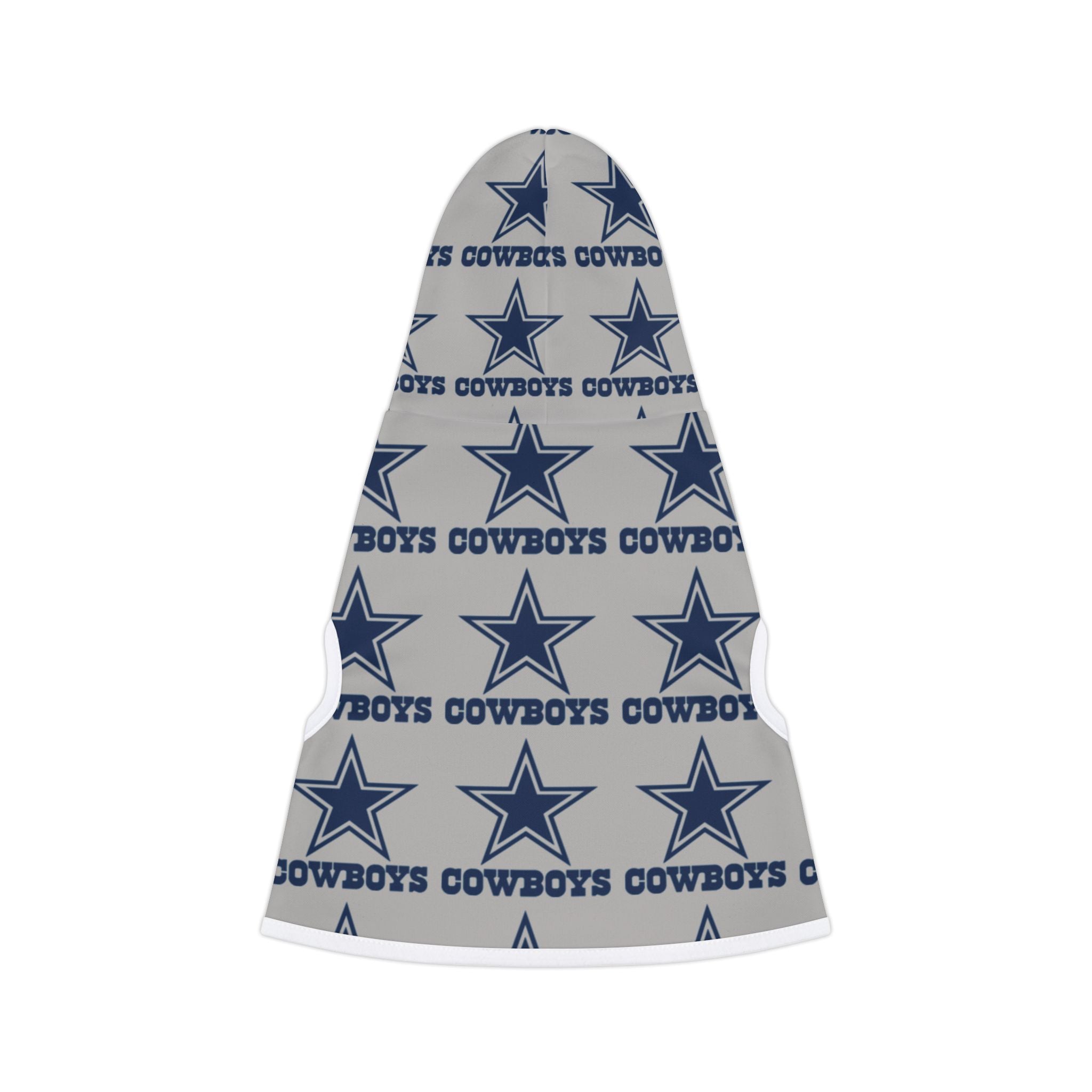 Dallas Cowboys Pet Hoodie (Grey)