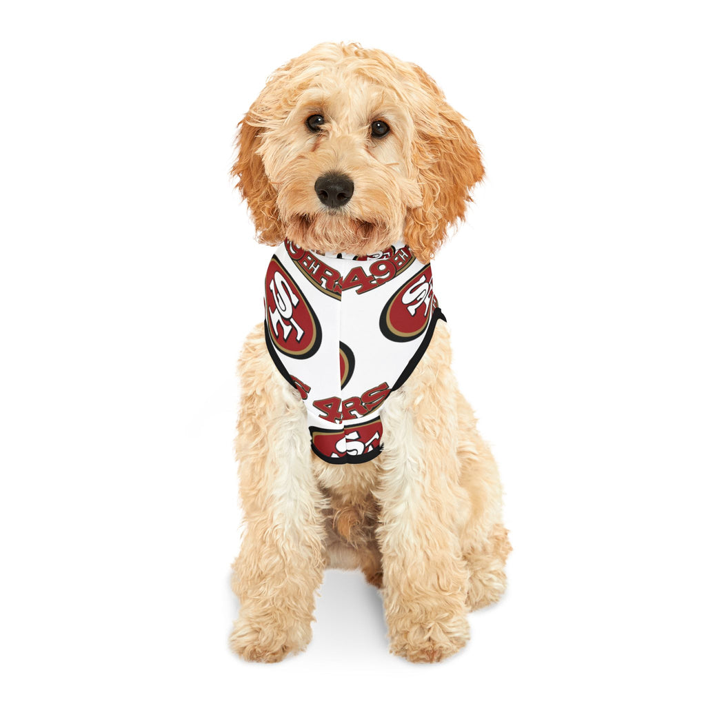 49ers Pet Hoodie (White)