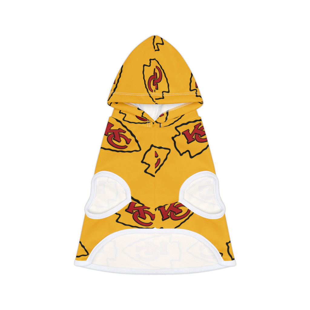 Kansas City Chiefs Pet Hoodie (Yellow)