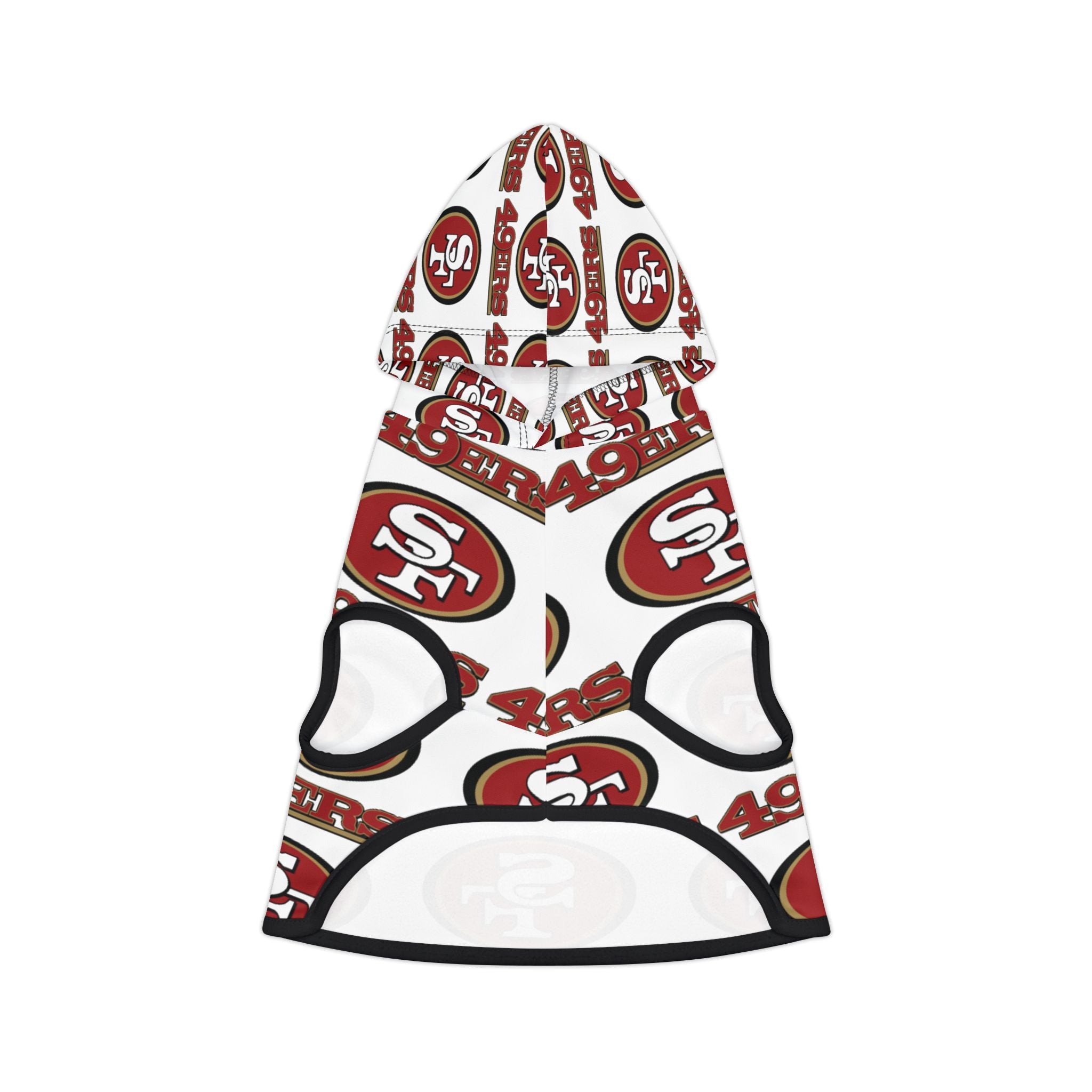 49ers Pet Hoodie (White)