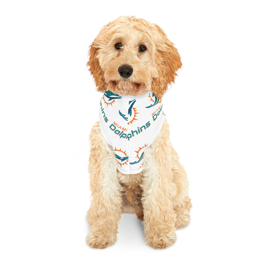 Miami Dolphins Pet Hoodie (White)