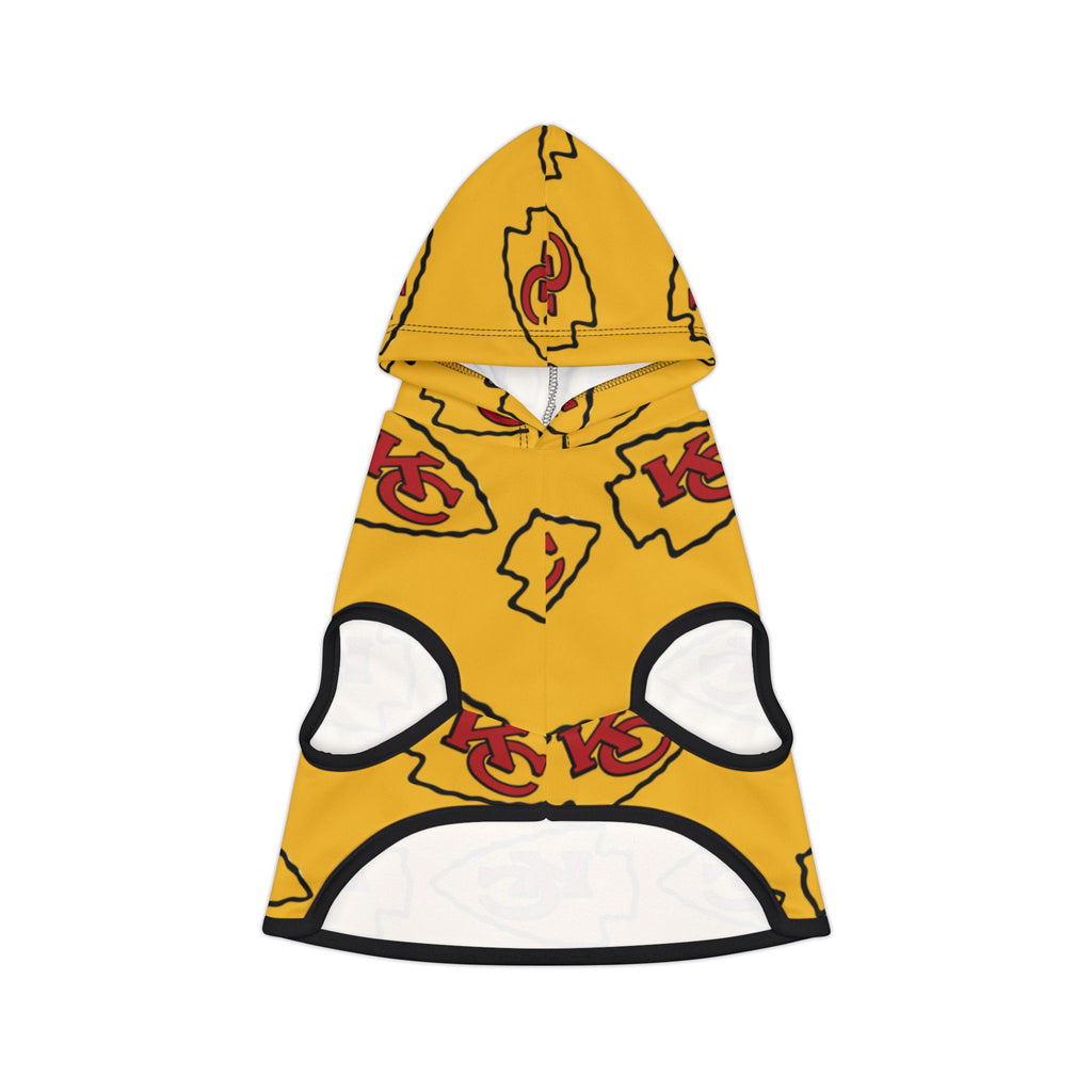 Kansas City Chiefs Pet Hoodie (Yellow)