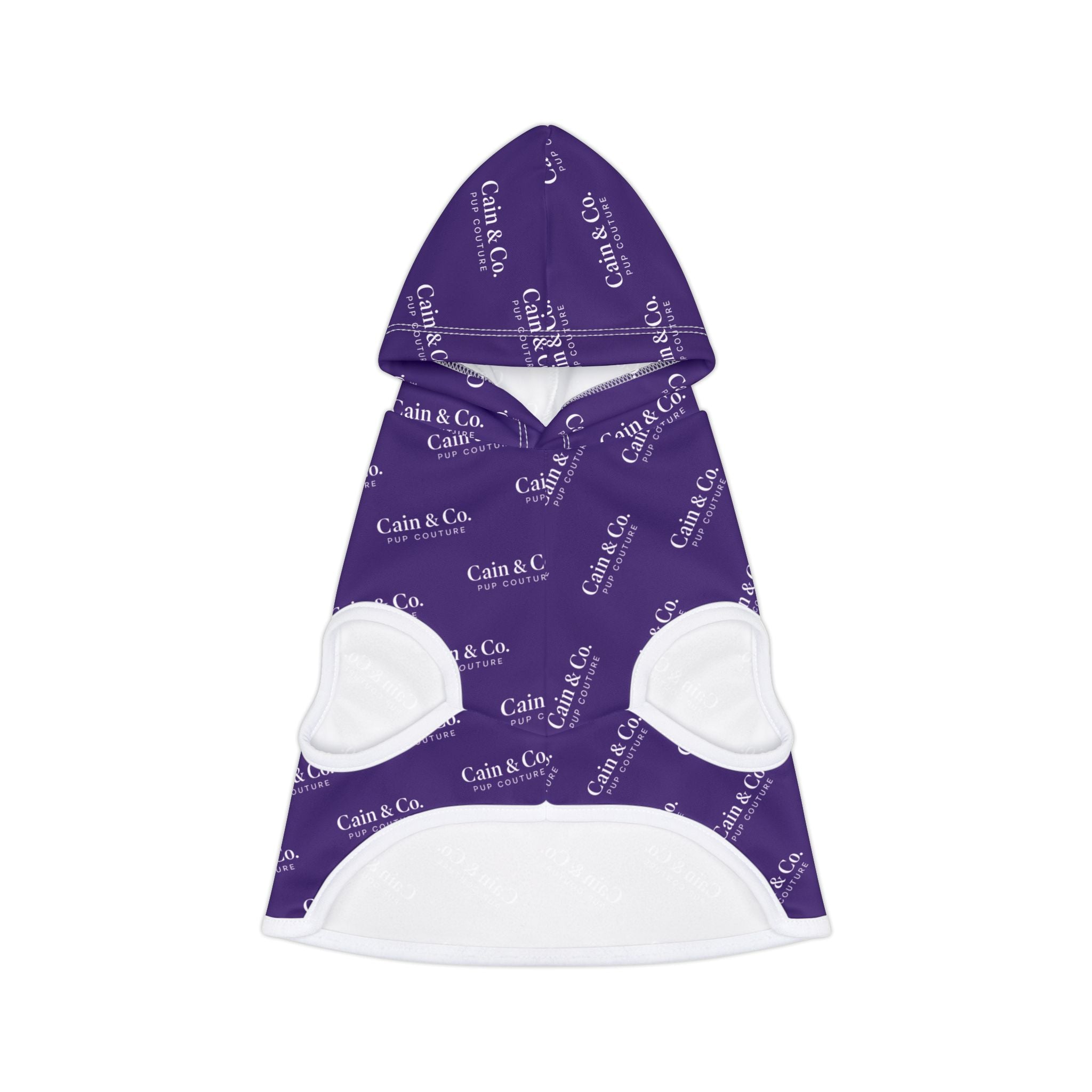 Purple & White Cain & Co. Hoodie