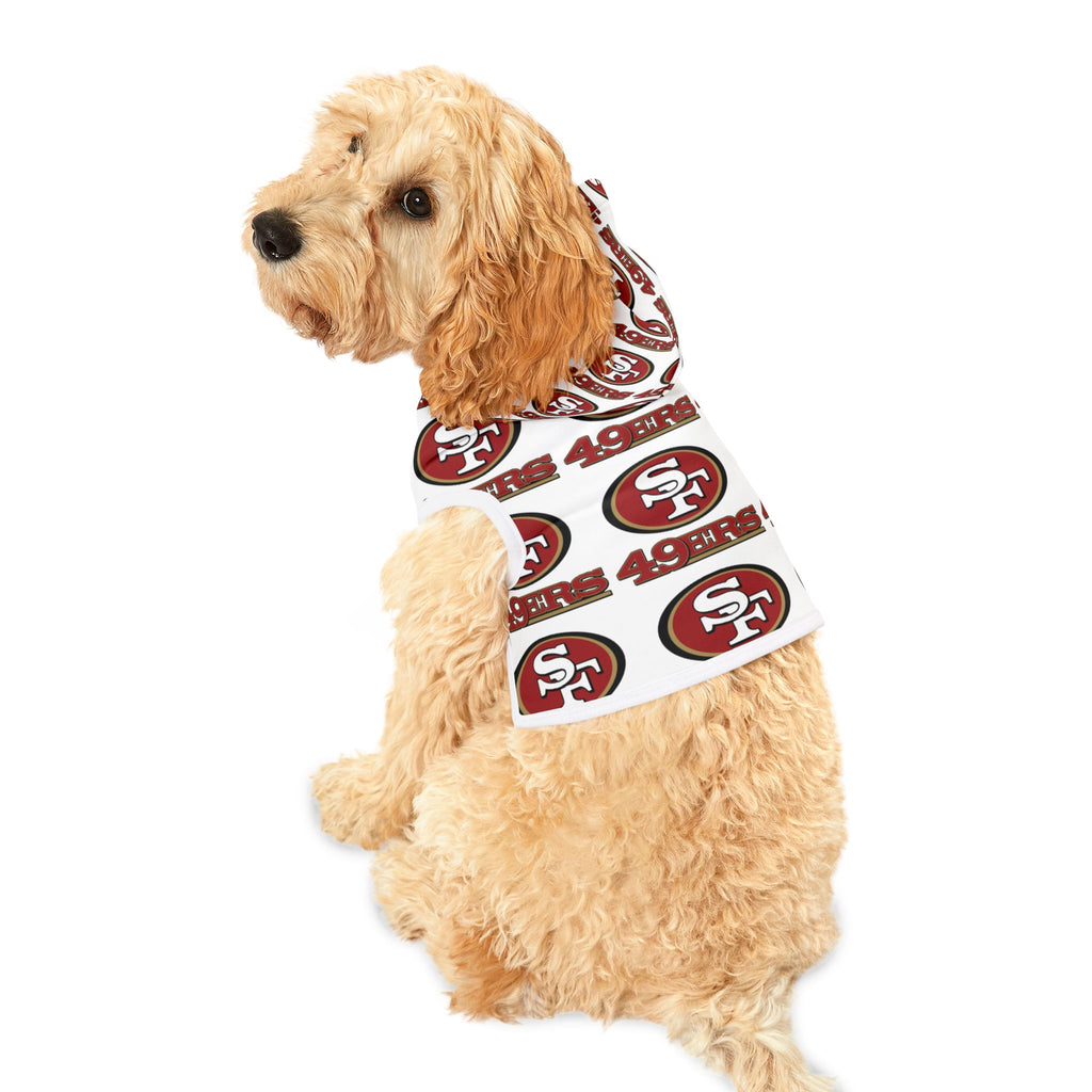 49ers Pet Hoodie (White)