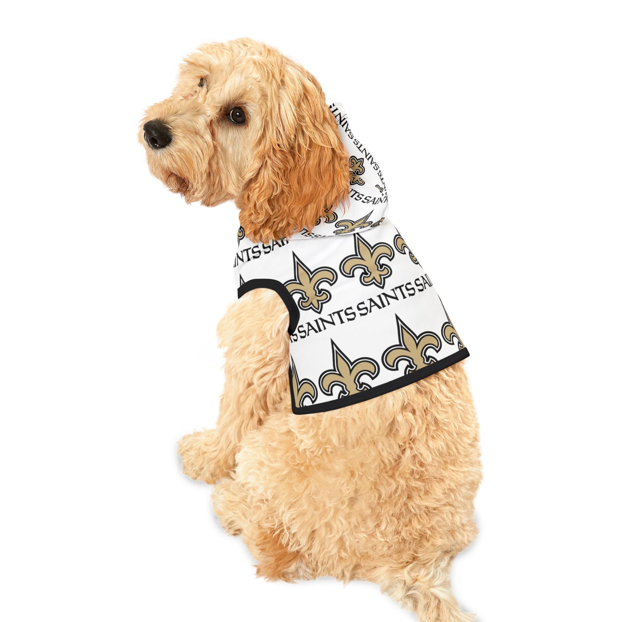 NFL Saints Pet Hoodie (White)