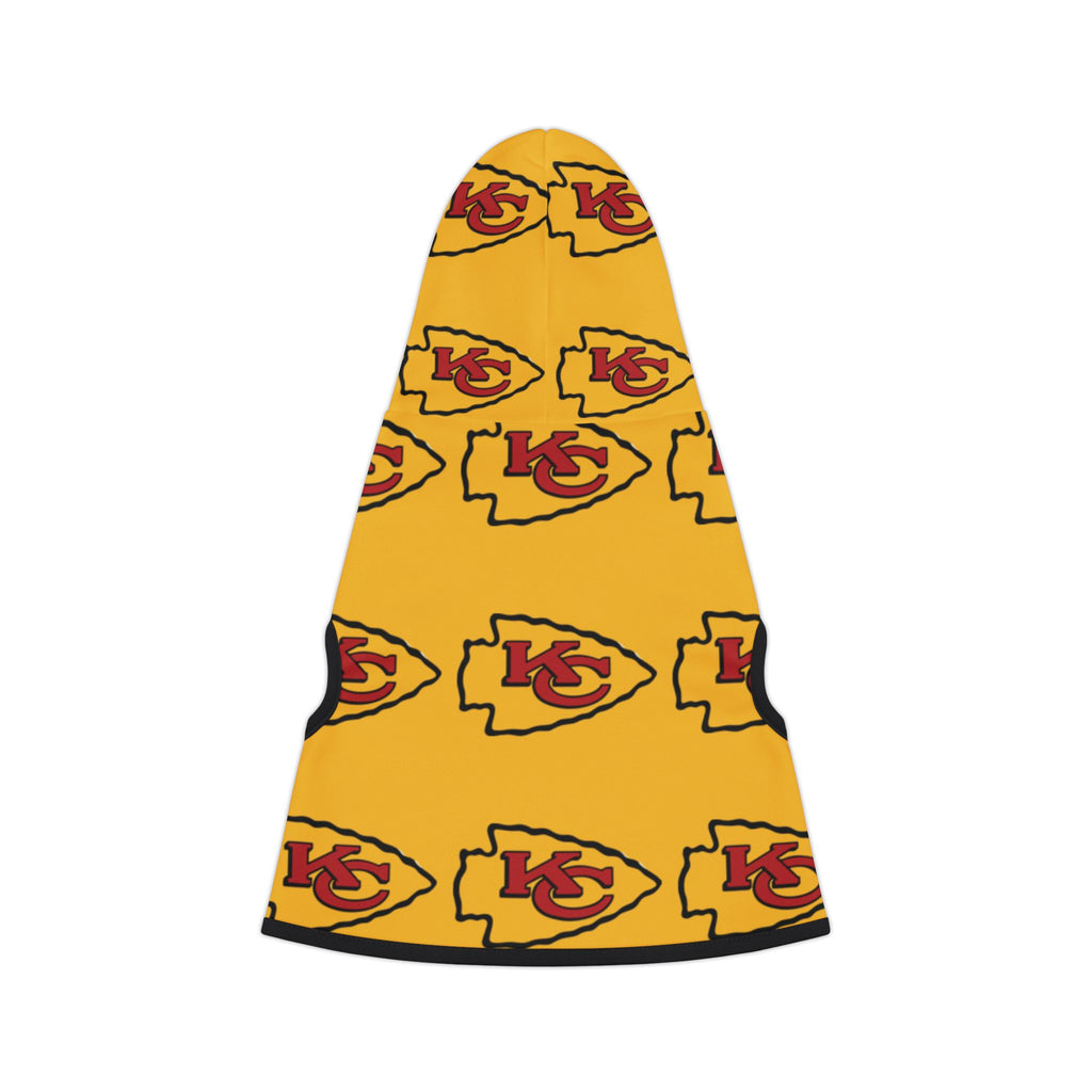 Kansas City Chiefs Pet Hoodie (Yellow)