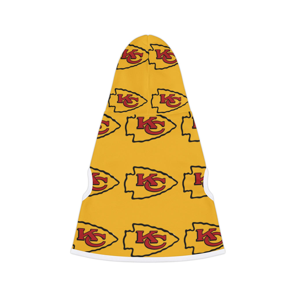 Kansas City Chiefs Pet Hoodie (Yellow)