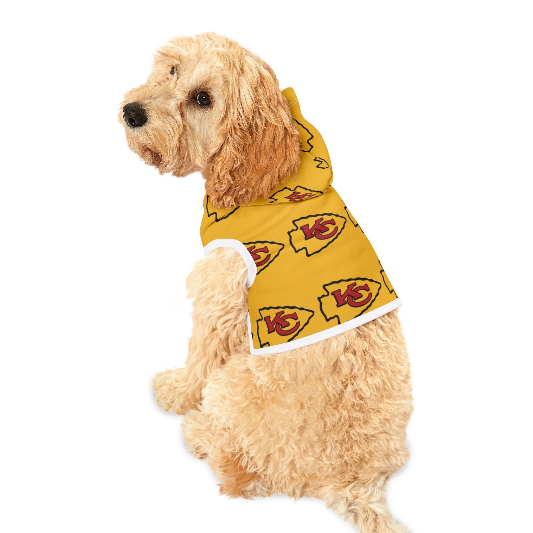 Kansas City Chiefs Pet Hoodie (Yellow)